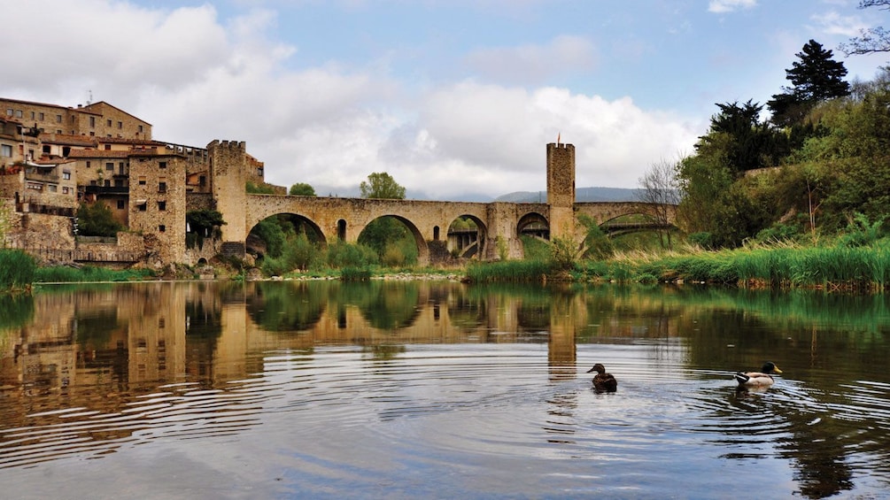 Castle of Rupit in village in Barcelona