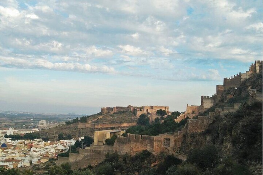 Breathtaking view over the city of Sagunto and it's magnificent castle.
