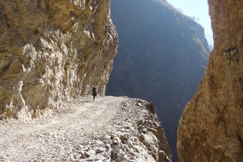 Newly opeaned Road on Between Chamche and taal at Annapurna Circuit