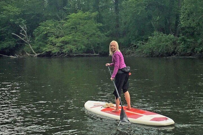 7 Mile Guided Paddleboard Tour On The French Broad River in Asheville