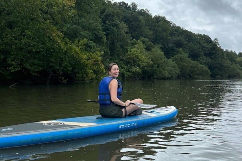 7 Mile Guided Paddleboard Tour On The French Broad River in Asheville