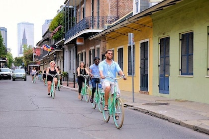 Fietstocht door het hart van de stad door New Orleans met kleine groepen
