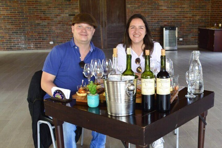 Wine tasting at Villa de Leyva