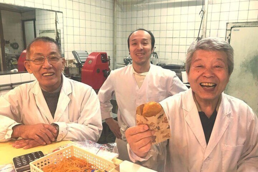 Famous butcher "Maruko" in Endoji Acarde