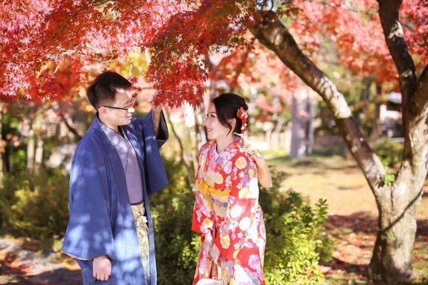 Couples' special kimono experience