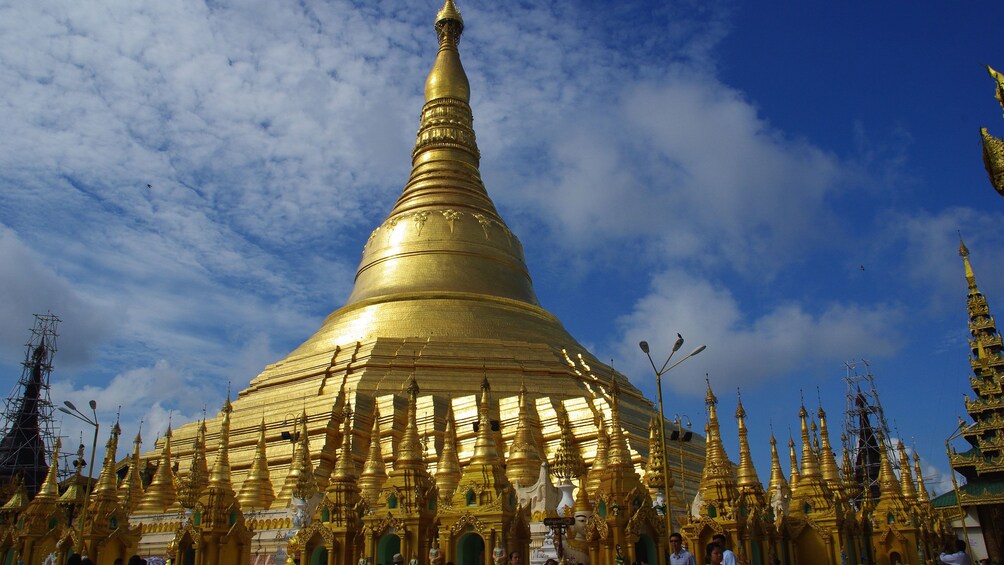 Golden stupa of Shwedagon Pagoda in Yangon
