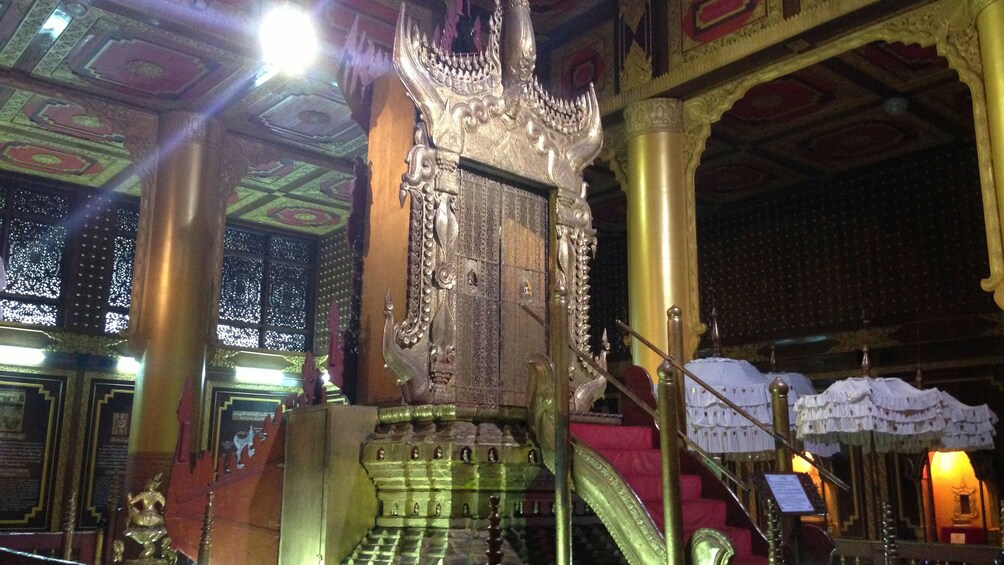 The Royal Lion Throne at the National Museum in Yangon