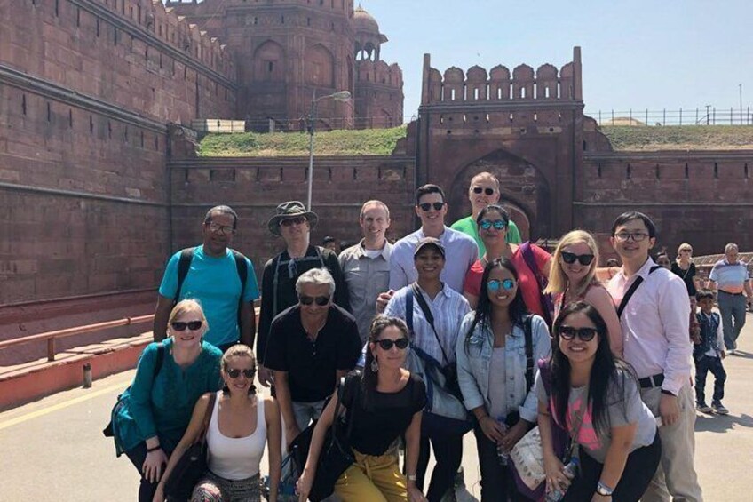 our traveler at Red Fort Delhi