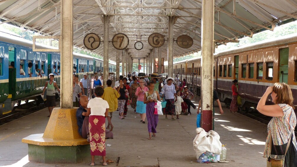 Train station in Yangon