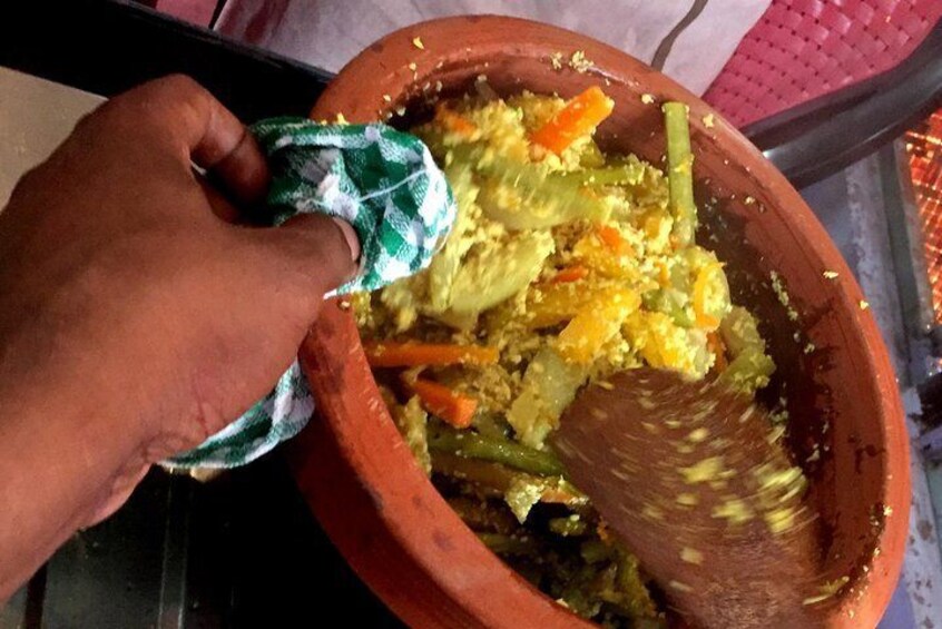 Kerala traditional food in process