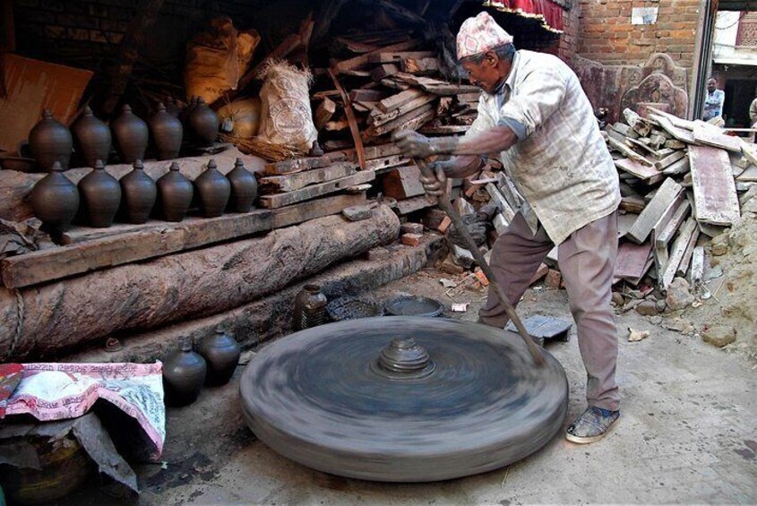 Pottery making the traditional way