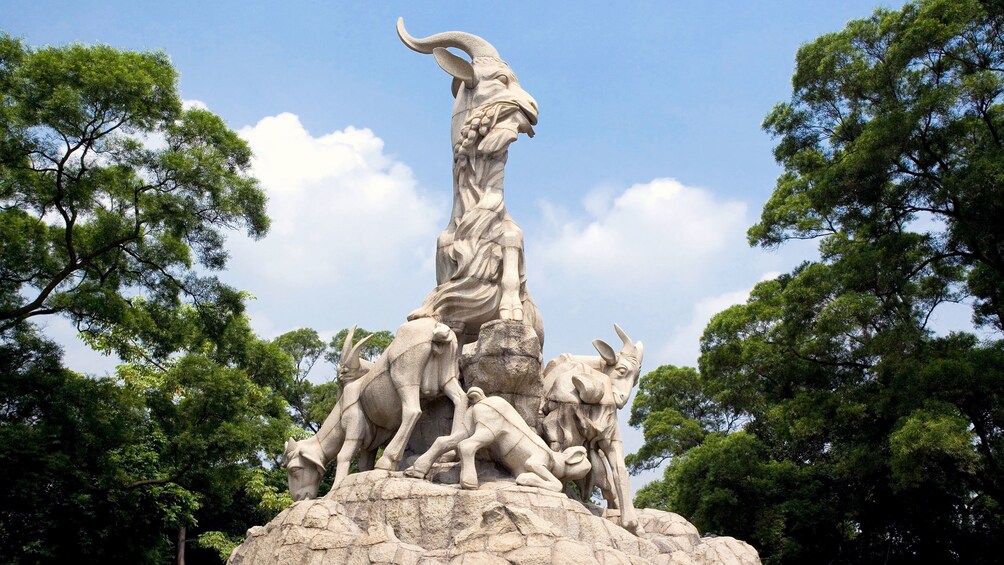 Ram sculpture at Guangzhou in Hong Kong