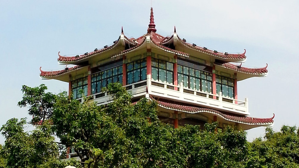 Show item 3 of 7. Traditional Chinese structure in Hong Kong
