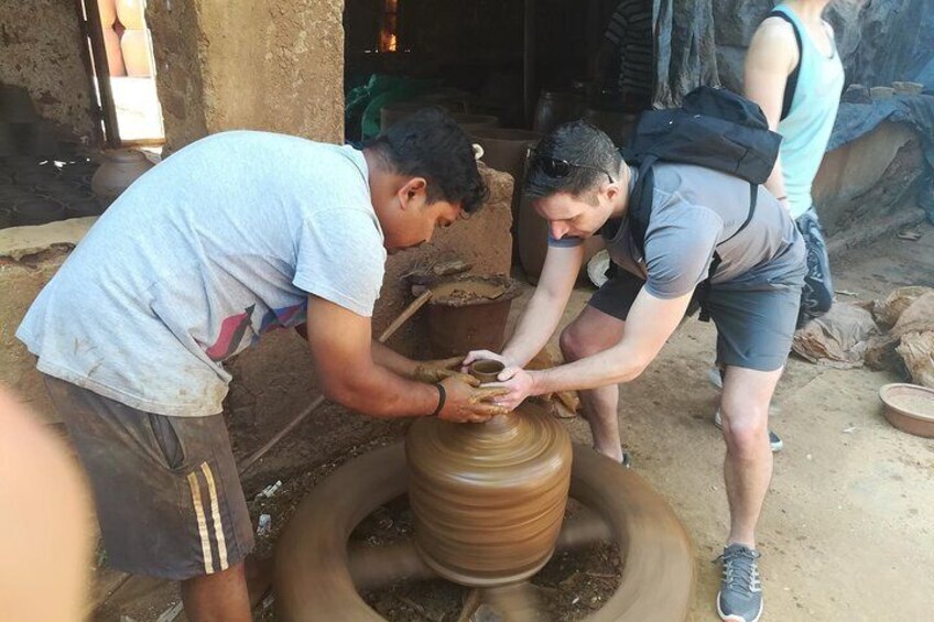 Visit a 4th generation potter and learn pottery.