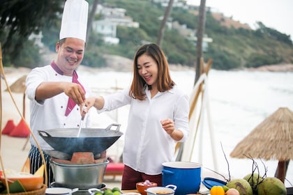 Cours de cuisine au bord de la plage