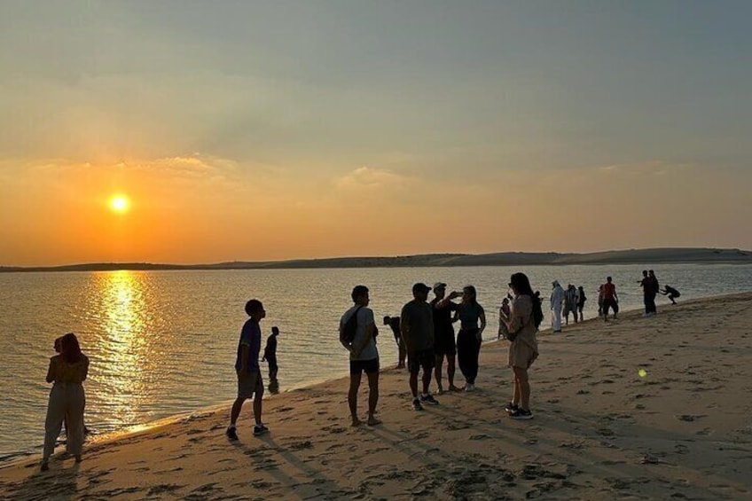 Golden Sunset at the Famous Inland Sea