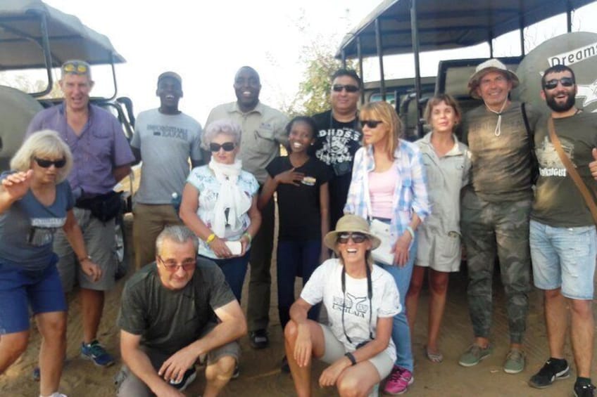 Group photo on one of our safaris 