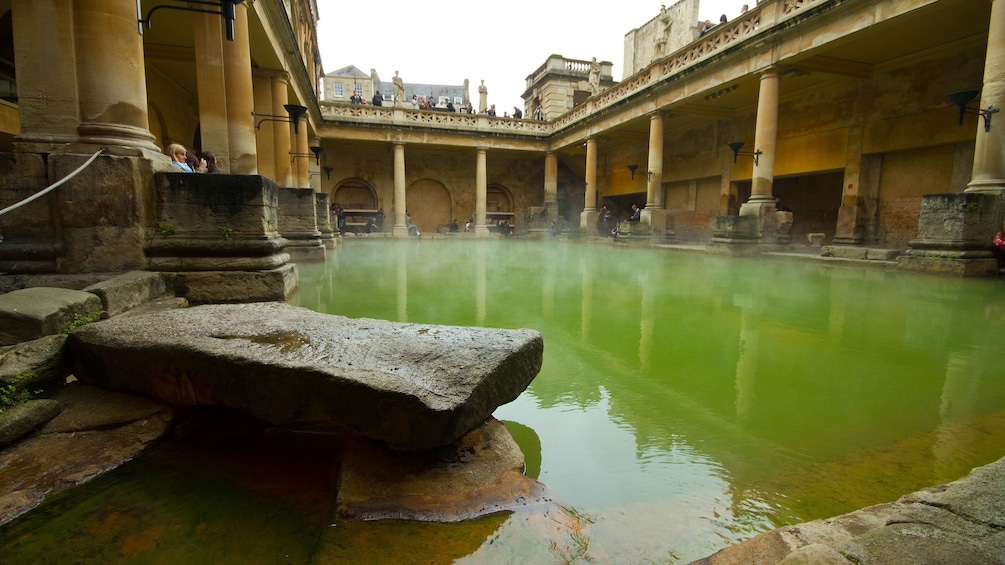 hot waters at Roman Bath House in London