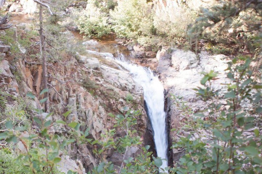 One of several waterfalls on the along the tour in La Plata Canyon