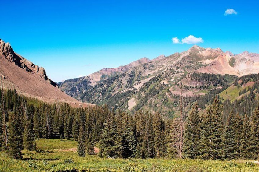 Colorado's high alpine mountains