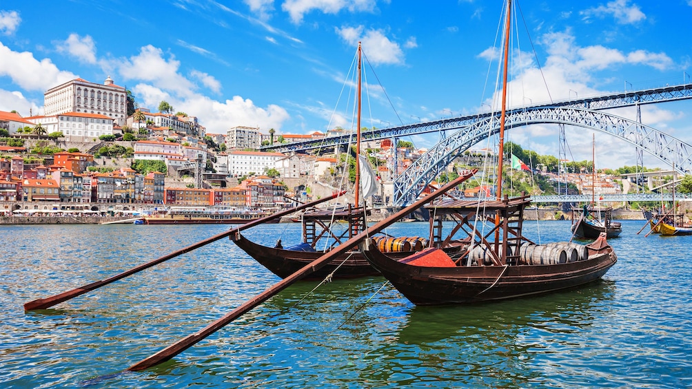Boats in the River Douro in Porto