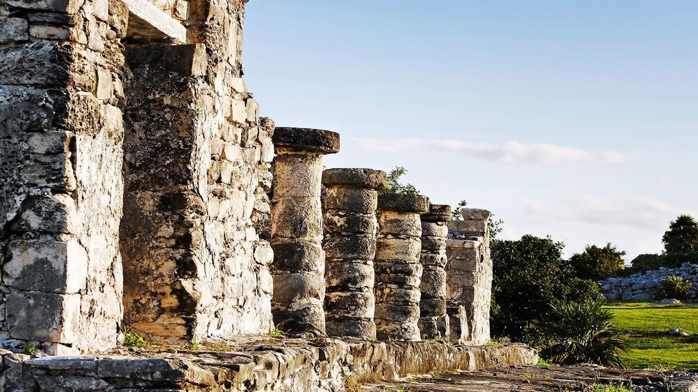 Row of columns at Tulum