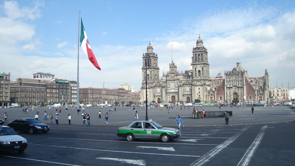View of the Mexico City Metropolitan Cathedral