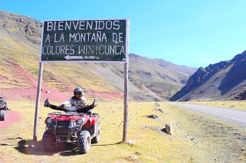 Rainbow Mountain in Quad Bike