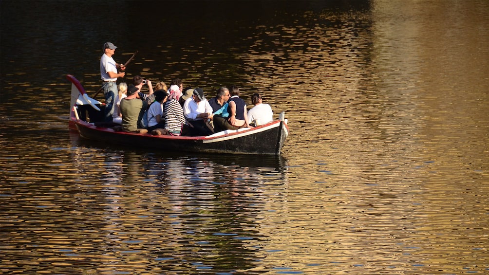 Boat on Florence boat tour in Italy