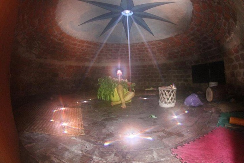 Private prehispanic sauna (Temazcal)