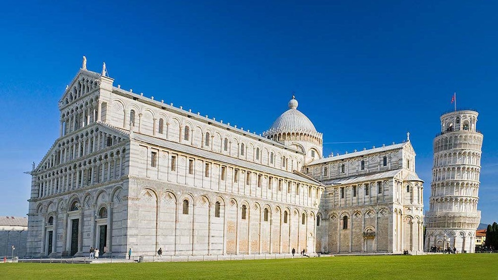 Ornate building near tower of Pisa Italy
