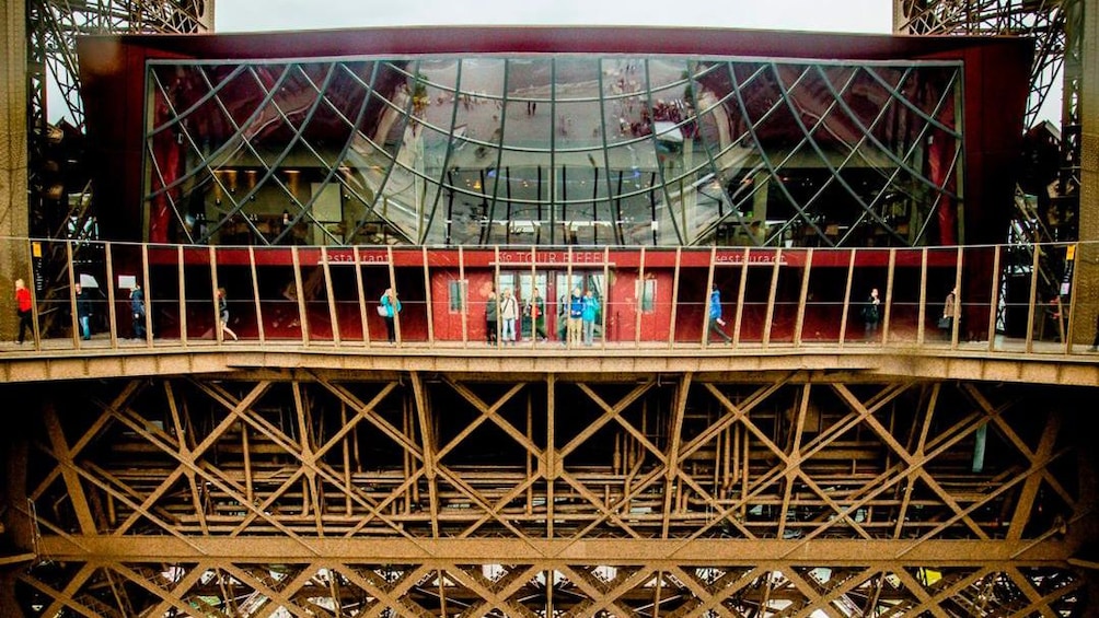 Show item 3 of 6. lunch at eiffel tower in paris