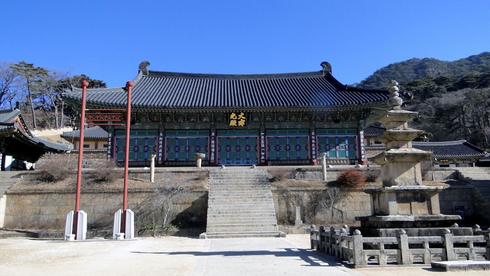 View of Haeinsa Temple during the day in Busan 