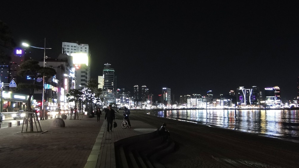 View of Busan at night 