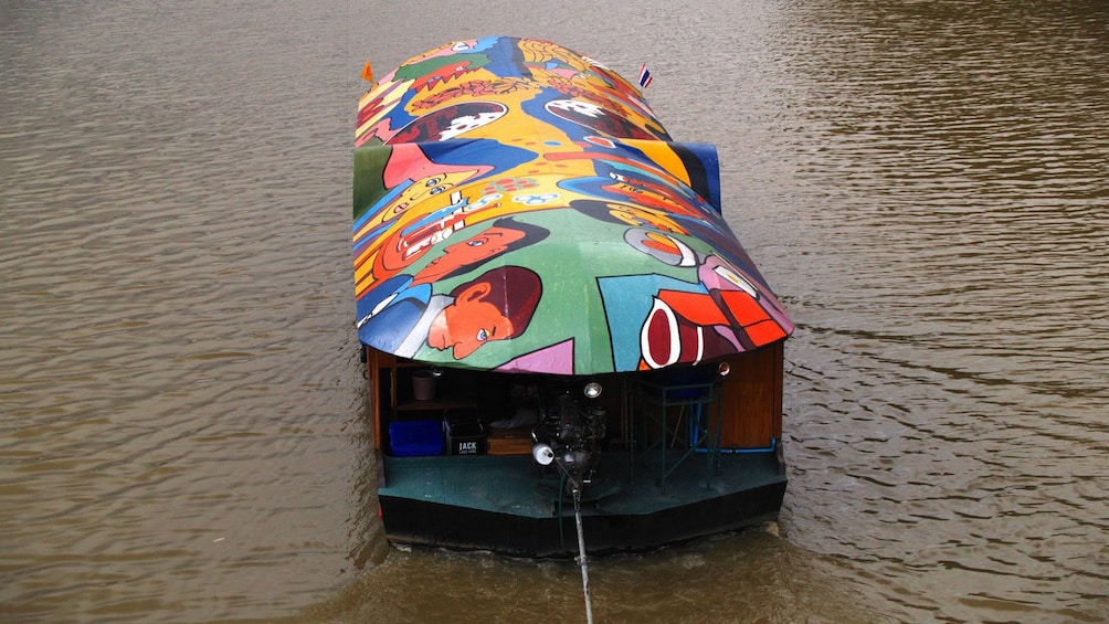 View of a riverboat in Chiang Mai 