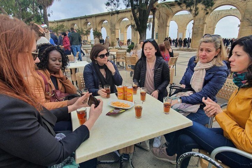 Local Drinks and Snacks at the Gardens.