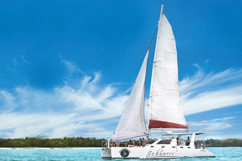 Exclusive Private Catamaran Adventure: Ile aux Cerf (Full Day Cruise incl Lunch)