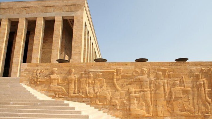 See the Ataturk Mausoleum in Ankara