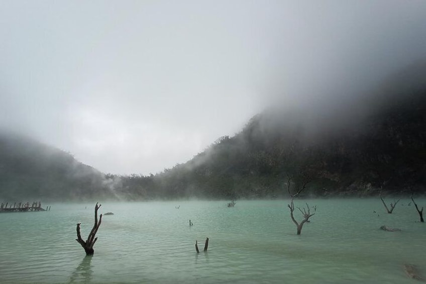 kawah Putih in the afternoon