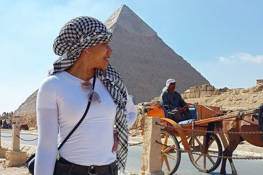 Thrilling Half-Day: Discover Pyramids, Sphinx, Camel Ride& Lunch!