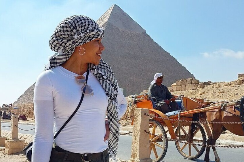 Thrilling Half-Day: Discover Pyramids, Sphinx, Camel Ride& Lunch!
