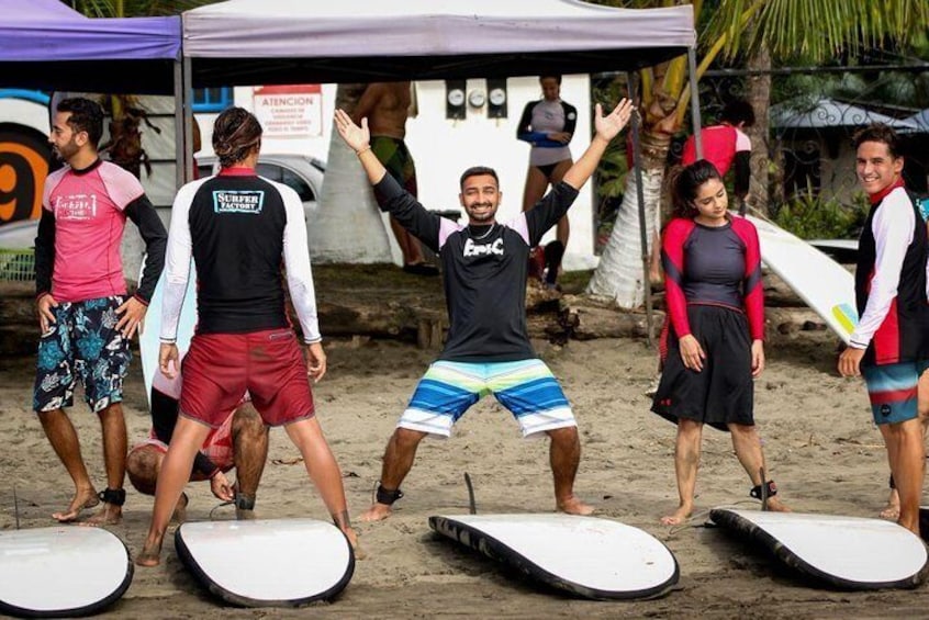 Surf Lessons with Pro Team in Jacó