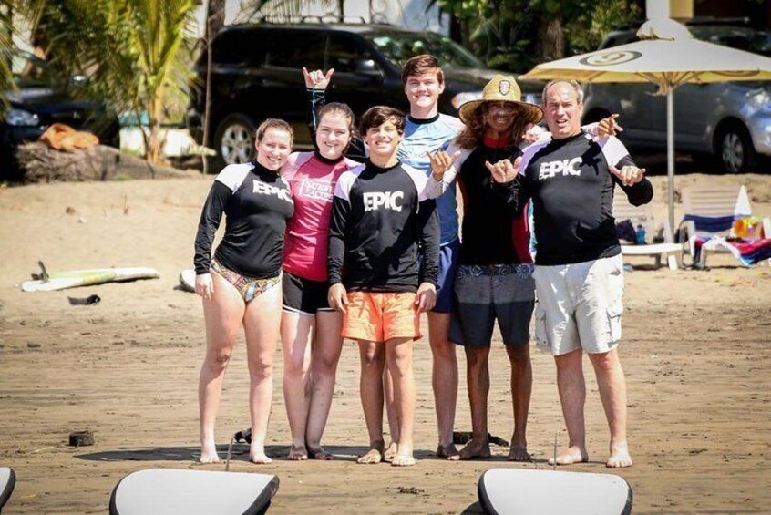 Surf Lessons with Pro Team in Jacó