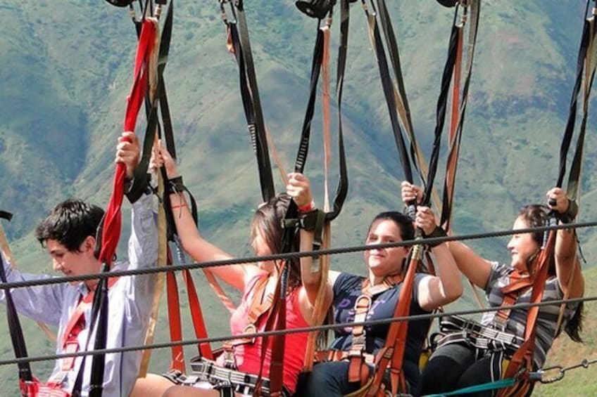 Highest zip line in Colombia: from Bogota
