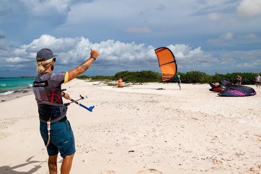 Launching a kite