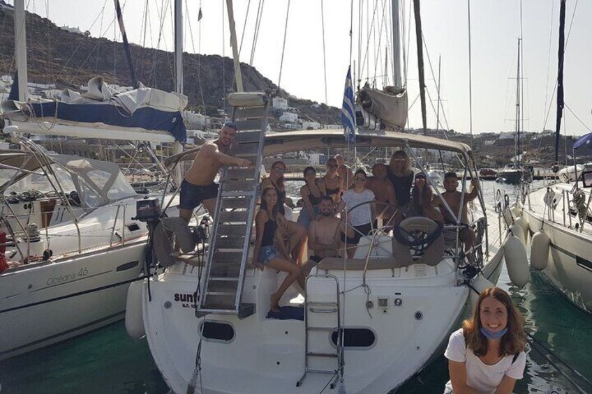 Happy faces only aboard Sailing Yacht up to 51 feet/15 meters