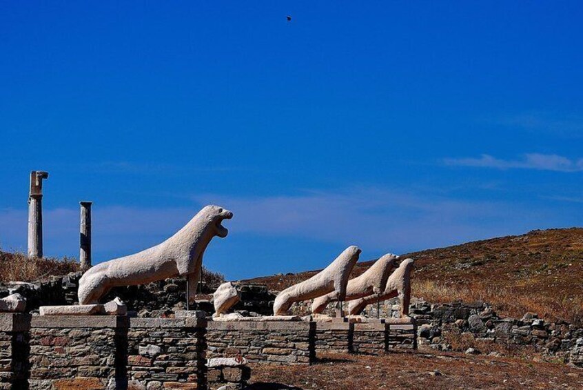 Mykonos: Superior Cruise to Rhenia Island and Delos Guided Tour (free transfers)