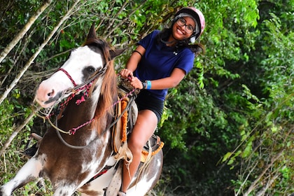 Amazing Tour 4 in 1 - Horseback Riding, ATV Shared, Ziplines & Cenote!