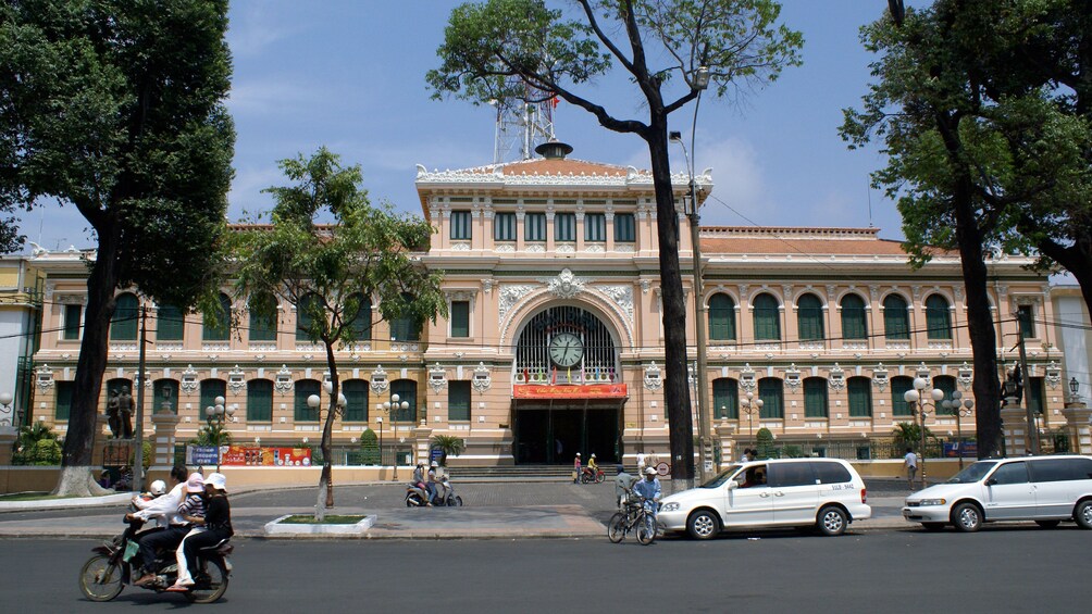 Close view of the Saigon Central Post Office in Ho Chi Minh City 