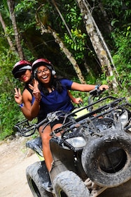 Abenteuerliches ATV-Erlebnis (gemeinsam) mit Seilrutschen und Cenote